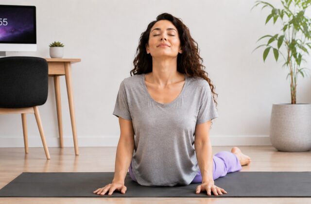 la postura de yoga para aliviar el dolor de espalda